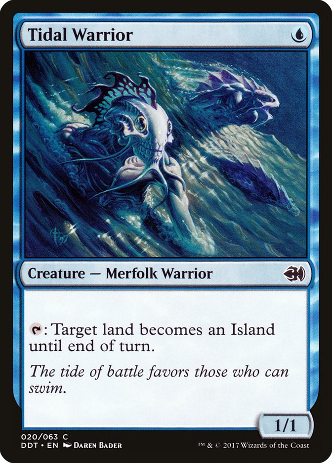 Tidal Warrior [Duel Decks: Merfolk vs. Goblins] | Game Master's Emporium (The New GME)