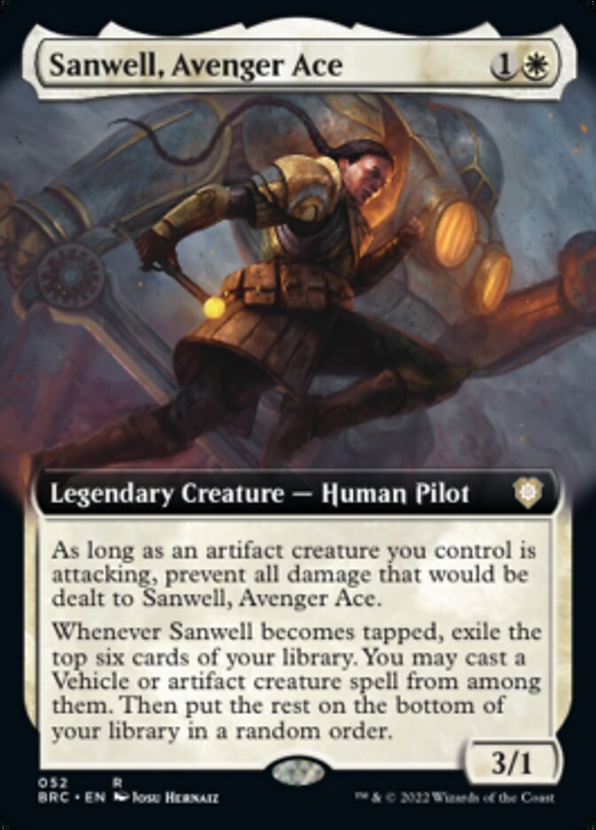 Sanwell, Avenger Ace (Extended Art) [The Brothers' War Commander] | Game Master's Emporium (The New GME)