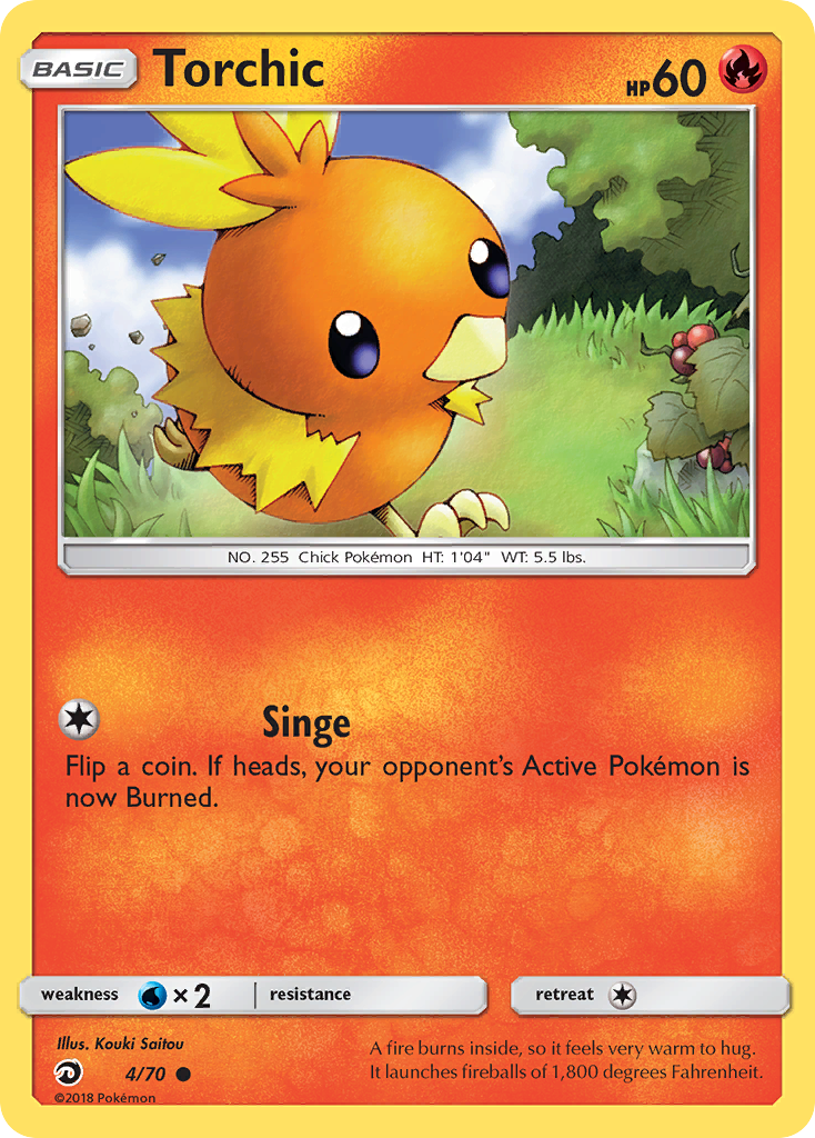 Torchic (4/70) [Sun & Moon: Dragon Majesty] | Game Master's Emporium (The New GME)