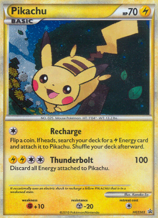 Pikachu (HGSS03) [HeartGold & SoulSilver: Black Star Promos] | Game Master's Emporium (The New GME)