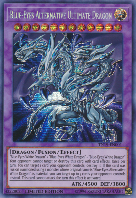 Blue-Eyes Alternative Ultimate Dragon [TN19-EN001] Prismatic Secret Rare | Game Master's Emporium (The New GME)