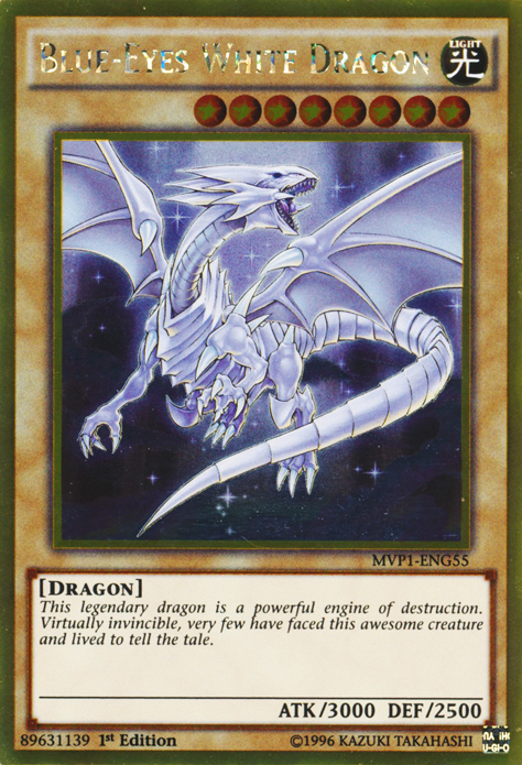 Blue-Eyes White Dragon [MVP1-ENG55] Gold Rare | Game Master's Emporium (The New GME)