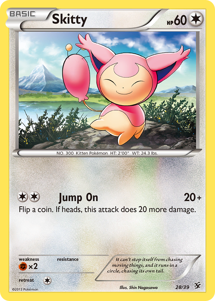 Skitty (28/39) [XY: Kalos Starter Set] | Game Master's Emporium (The New GME)