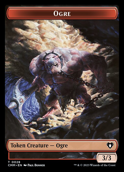 Saproling // Ogre Double-Sided Token [Commander Masters Tokens] | Game Master's Emporium (The New GME)