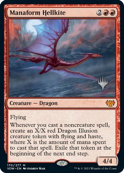 Manaform Hellkite (Promo Pack) [Innistrad: Crimson Vow Promos] | Game Master's Emporium (The New GME)