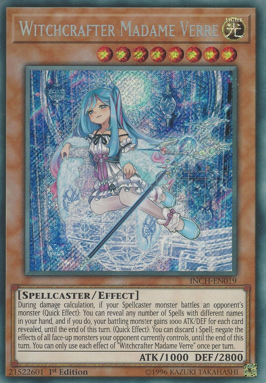 Witchcrafter Madame Verre [INCH-EN019] Secret Rare | Game Master's Emporium (The New GME)