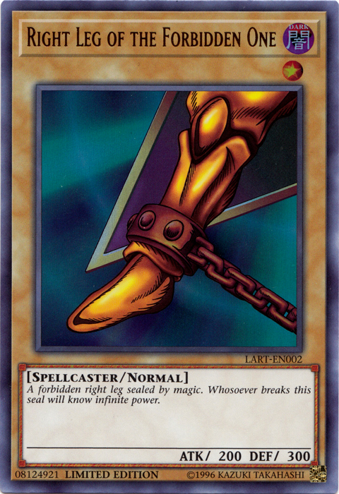 Right Leg of the Forbidden One [LART-EN002] Ultra Rare | Game Master's Emporium (The New GME)