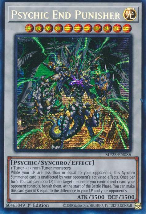 Psychic End Punisher [MP23-EN086] Prismatic Secret Rare | Game Master's Emporium (The New GME)