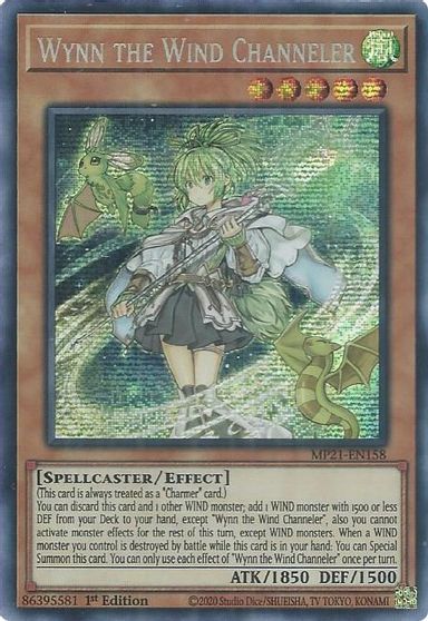 Wynn the Wind Channeler [MP21-EN158] Prismatic Secret Rare | Game Master's Emporium (The New GME)