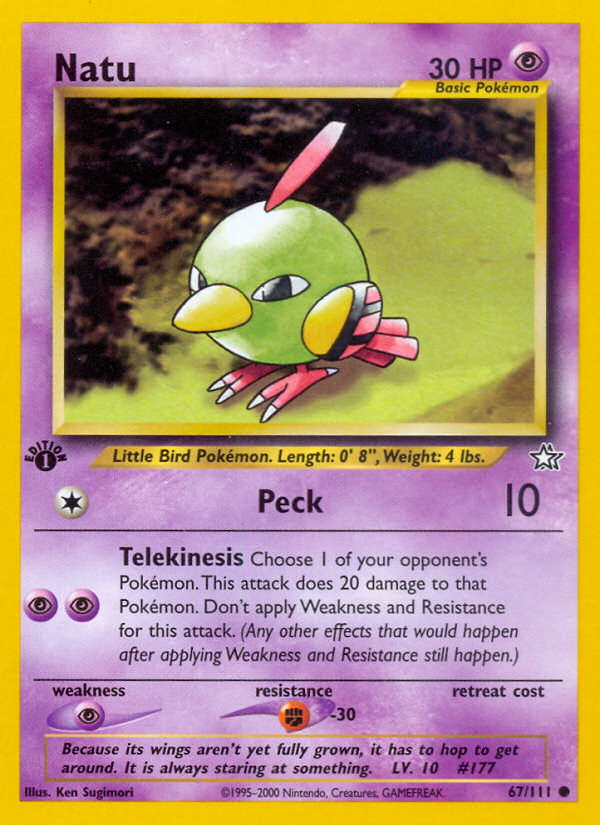 Natu (67/111) [Neo Genesis 1st Edition] | Game Master's Emporium (The New GME)