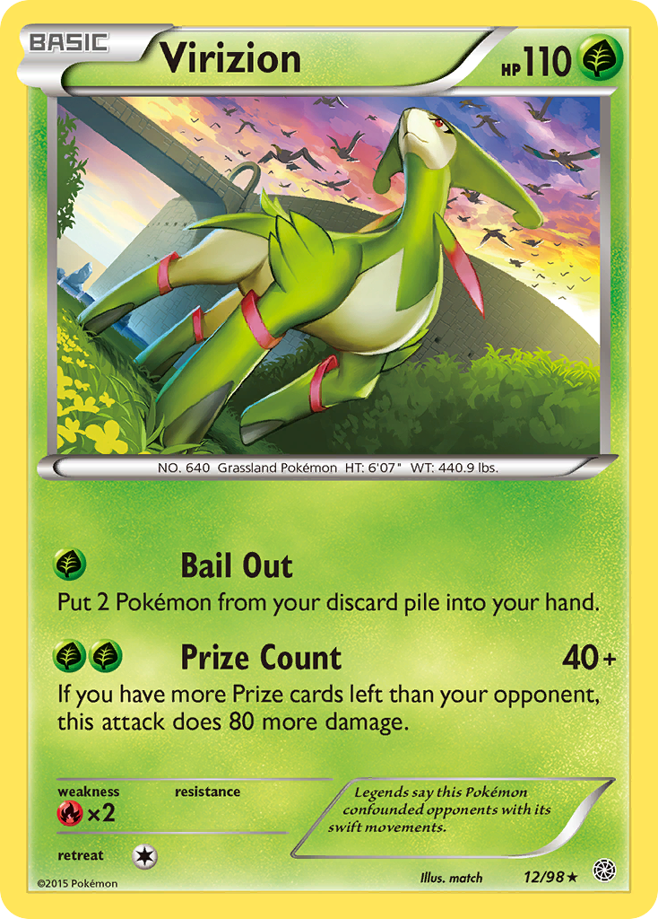 Virizion (12/98) [XY: Ancient Origins] | Game Master's Emporium (The New GME)