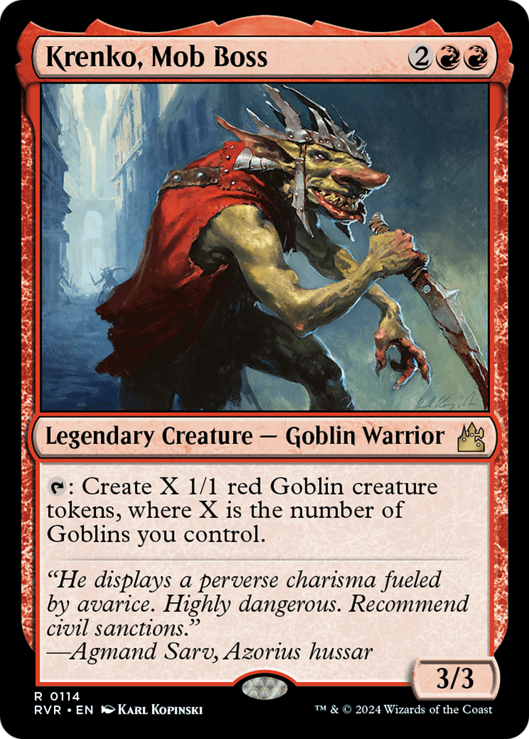 Krenko, Mob Boss [Ravnica Remastered] | Game Master's Emporium (The New GME)