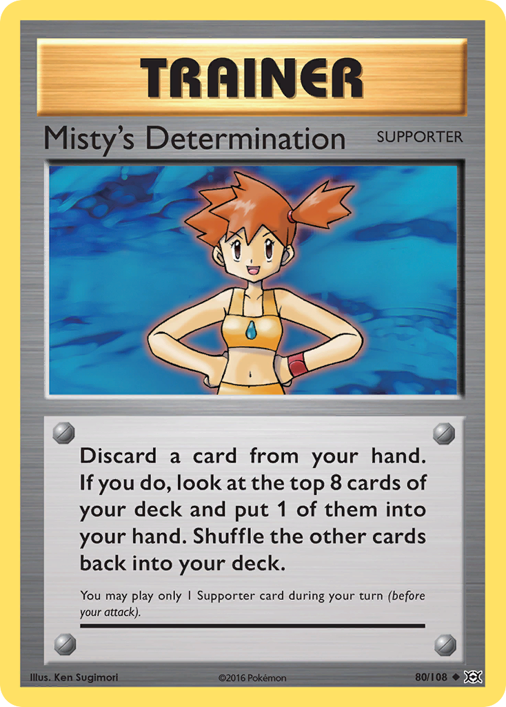 Misty's Determination (80/108) [XY: Evolutions] | Game Master's Emporium (The New GME)