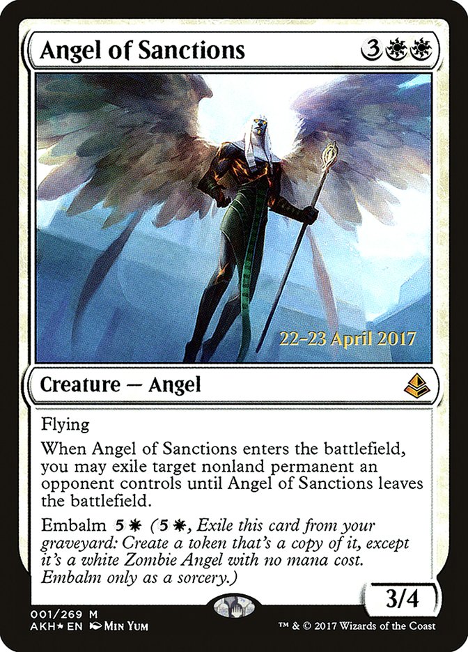 Angel of Sanctions [Amonkhet Prerelease Promos] | Game Master's Emporium (The New GME)