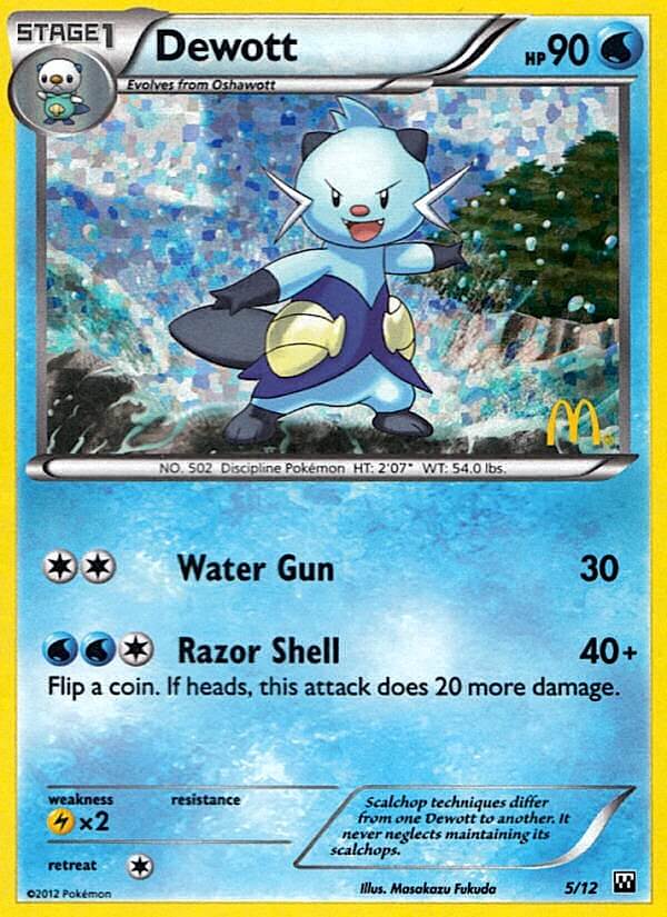 Dewott (5/12) [McDonald's Promos: 2012 Collection] | Game Master's Emporium (The New GME)