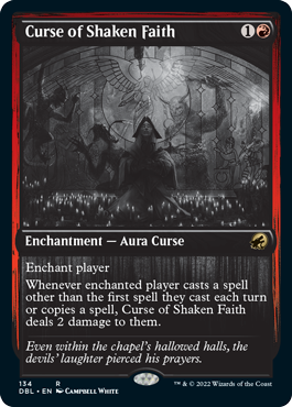 Curse of Shaken Faith [Innistrad: Double Feature] | Game Master's Emporium (The New GME)