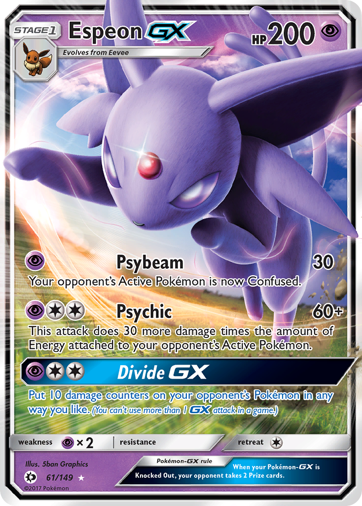 Espeon GX (61/149) [Sun & Moon: Base Set] | Game Master's Emporium (The New GME)