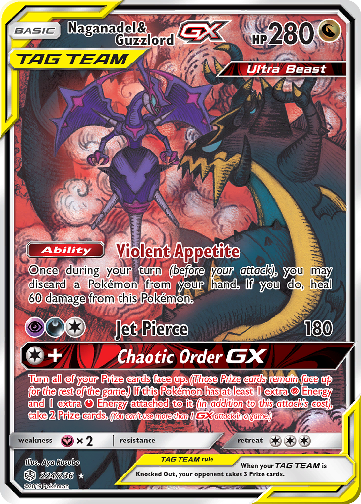 Naganadel & Guzzlord GX (224/236) [Sun & Moon: Cosmic Eclipse] | Game Master's Emporium (The New GME)