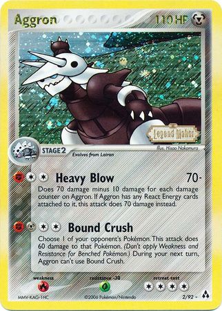 Aggron (2/92) (Stamped) [EX: Legend Maker] | Game Master's Emporium (The New GME)