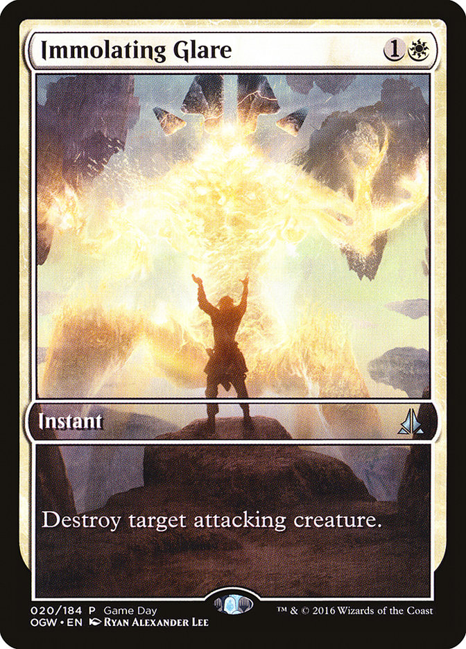 Immolating Glare (Game Day) (Extended Art) [Oath of the Gatewatch Promos] | Game Master's Emporium (The New GME)