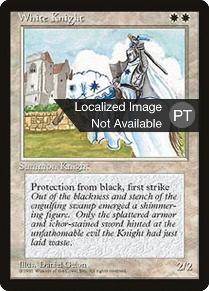 White Knight [Fourth Edition (Foreign Black Border)] | Game Master's Emporium (The New GME)