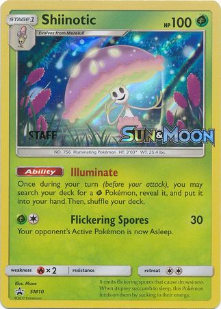 Shiinotic (SM10) (Staff Prerelease Promo) [Sun & Moon: Black Star Promos] | Game Master's Emporium (The New GME)