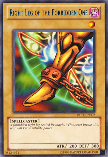 Right Leg of the Forbidden One (Blue) [DL11-EN002] Rare | Game Master's Emporium (The New GME)