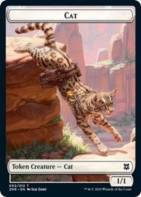 Cat // Plant Double-Sided Token [Zendikar Rising Tokens] | Game Master's Emporium (The New GME)