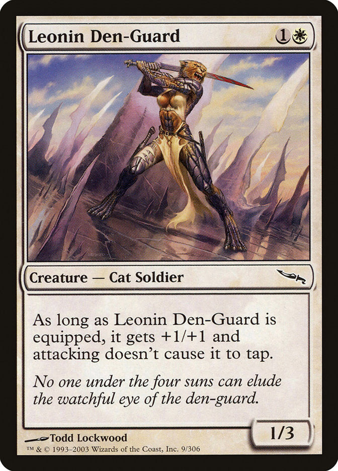 Leonin Den-Guard [Mirrodin] | Game Master's Emporium (The New GME)