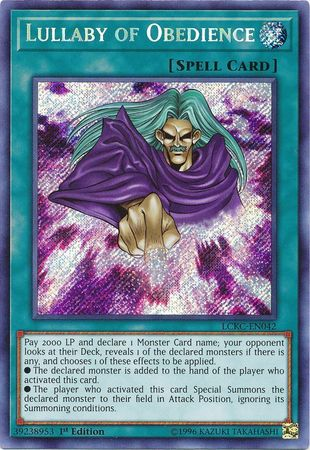 Lullaby of Obedience [LCKC-EN042] Secret Rare | Game Master's Emporium (The New GME)