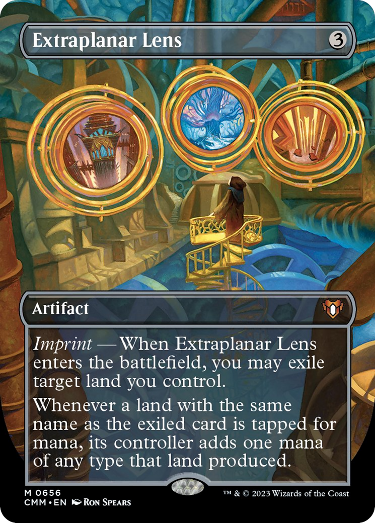 Extraplanar Lens (Borderless Alternate Art) [Commander Masters] | Game Master's Emporium (The New GME)