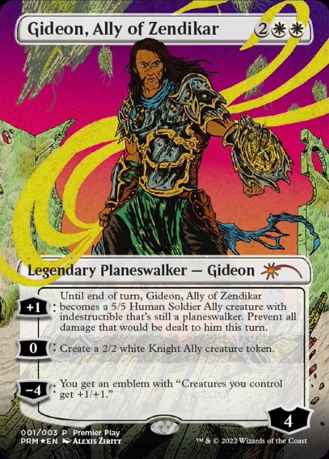 Gideon, Ally of Zendikar (Borderless) [Regional Championship Qualifiers 2022] | Game Master's Emporium (The New GME)