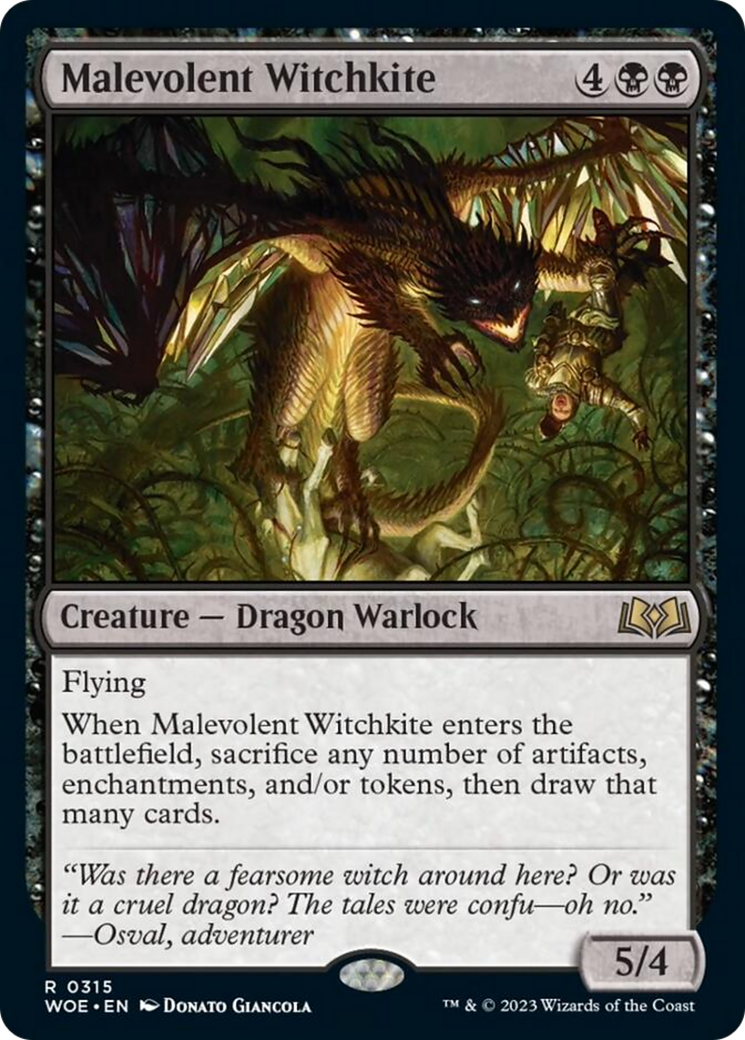 Malevolent Witchkite [Wilds of Eldraine] | Game Master's Emporium (The New GME)