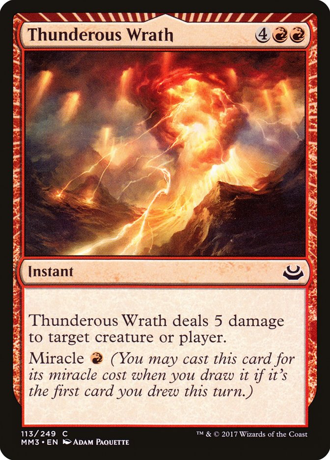 Thunderous Wrath [Modern Masters 2017] | Game Master's Emporium (The New GME)