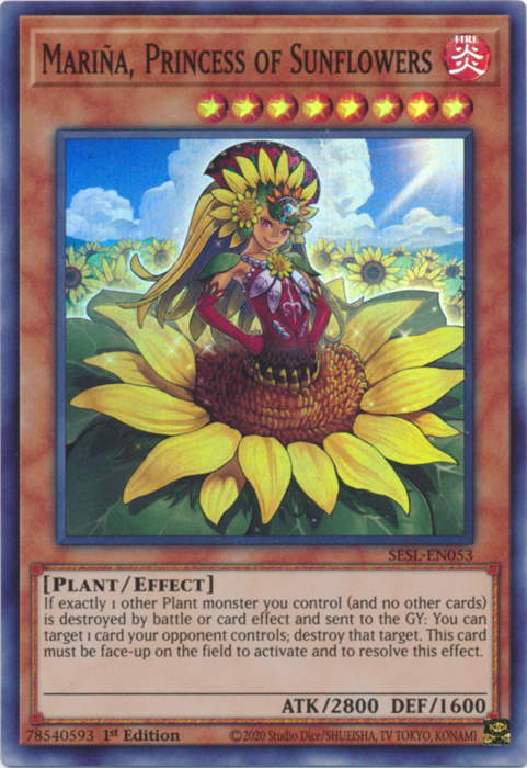 Marina, Princess of Sunflowers [SESL-EN053] Super Rare | Game Master's Emporium (The New GME)