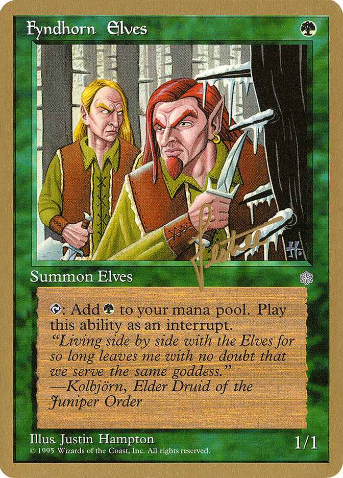 Fyndhorn Elves (Bertrand Lestree) [Pro Tour Collector Set] | Game Master's Emporium (The New GME)