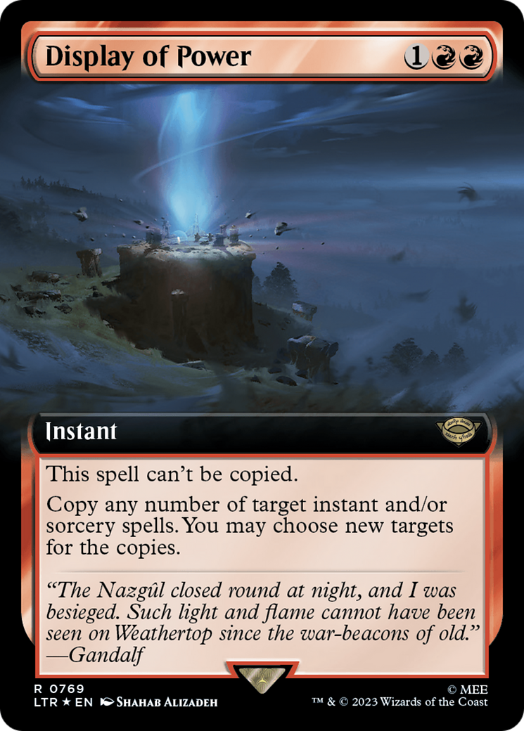 Display of Power (Extended Art) (Surge Foil) [The Lord of the Rings: Tales of Middle-Earth] | Game Master's Emporium (The New GME)