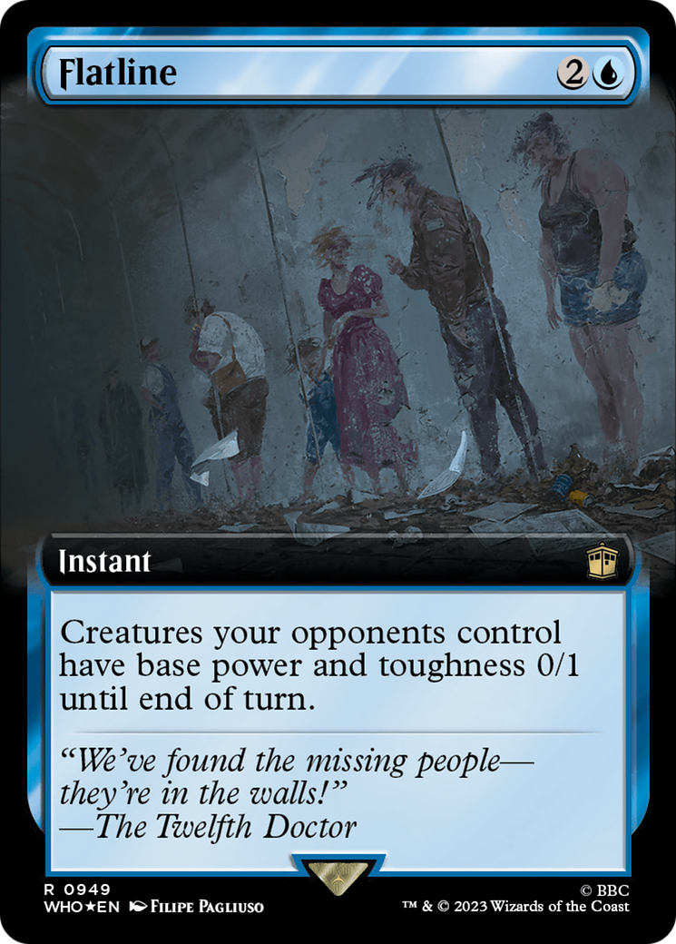Flatline (Extended Art) (Surge Foil) [Doctor Who] | Game Master's Emporium (The New GME)