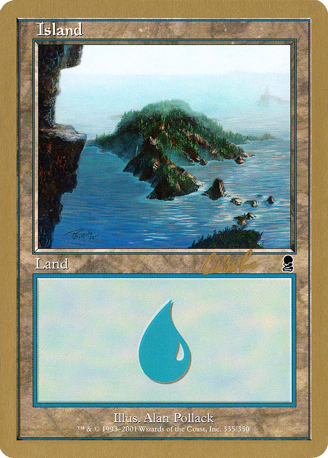 Island (cr335) (Carlos Romao) [World Championship Decks 2002] | Game Master's Emporium (The New GME)
