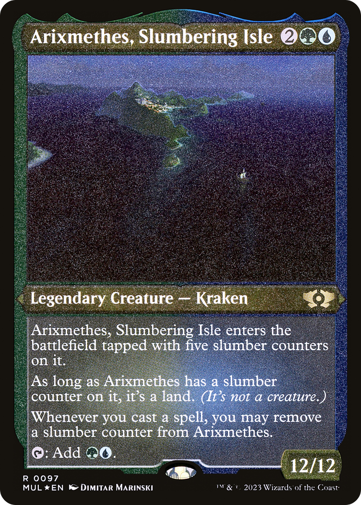 Arixmethes, Slumbering Isle (Foil Etched) [Multiverse Legends] | Game Master's Emporium (The New GME)
