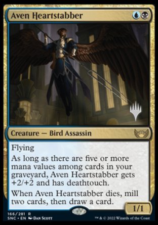 Aven Heartstabber (Promo Pack) [Streets of New Capenna Promos] | Game Master's Emporium (The New GME)