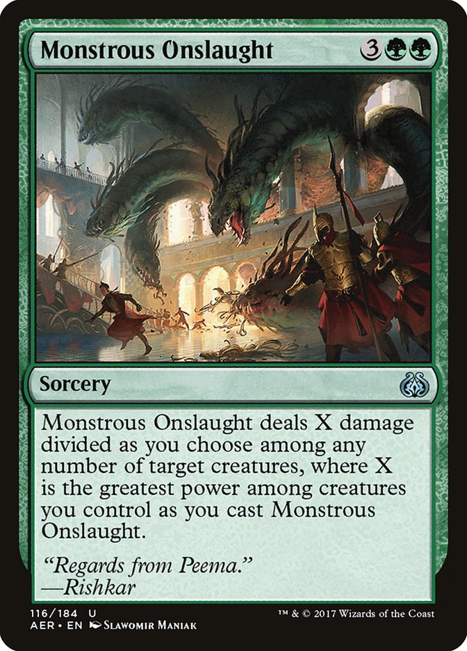 Monstrous Onslaught [Aether Revolt] | Game Master's Emporium (The New GME)