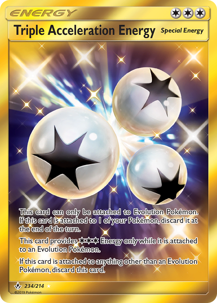 Triple Acceleration Energy (234/214) [Sun & Moon: Unbroken Bonds] | Game Master's Emporium (The New GME)