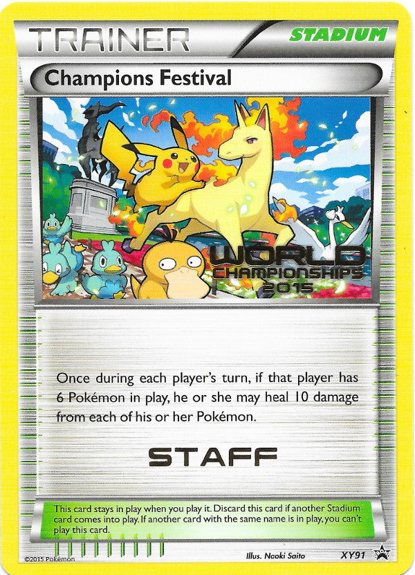 Champions Festival (XY91) (2015 Quarter Finalist) [XY: Black Star Promos] | Game Master's Emporium (The New GME)