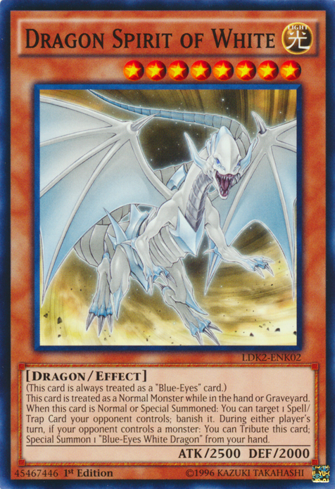 Dragon Spirit of White [LDK2-ENK02] Common | Game Master's Emporium (The New GME)