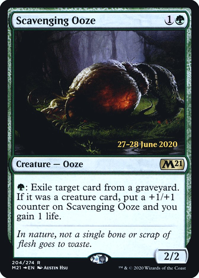 Scavenging Ooze [Core Set 2021 Prerelease Promos] | Game Master's Emporium (The New GME)