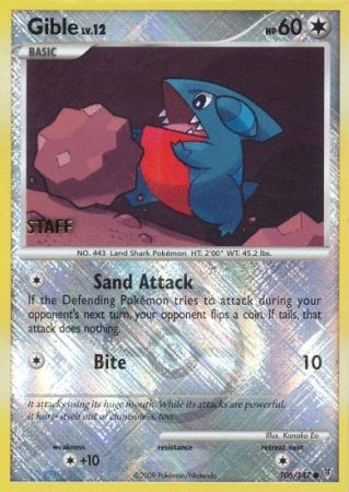 Gible (106/147) (Championship Promo Staff) [Platinum: Supreme Victors] | Game Master's Emporium (The New GME)