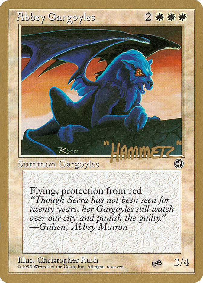 Abbey Gargoyles (Shawn "Hammer" Regnier) (SB) [Pro Tour Collector Set] | Game Master's Emporium (The New GME)
