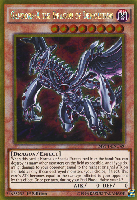 Gandora-X the Dragon of Demolition [MVP1-ENG49] Gold Rare | Game Master's Emporium (The New GME)