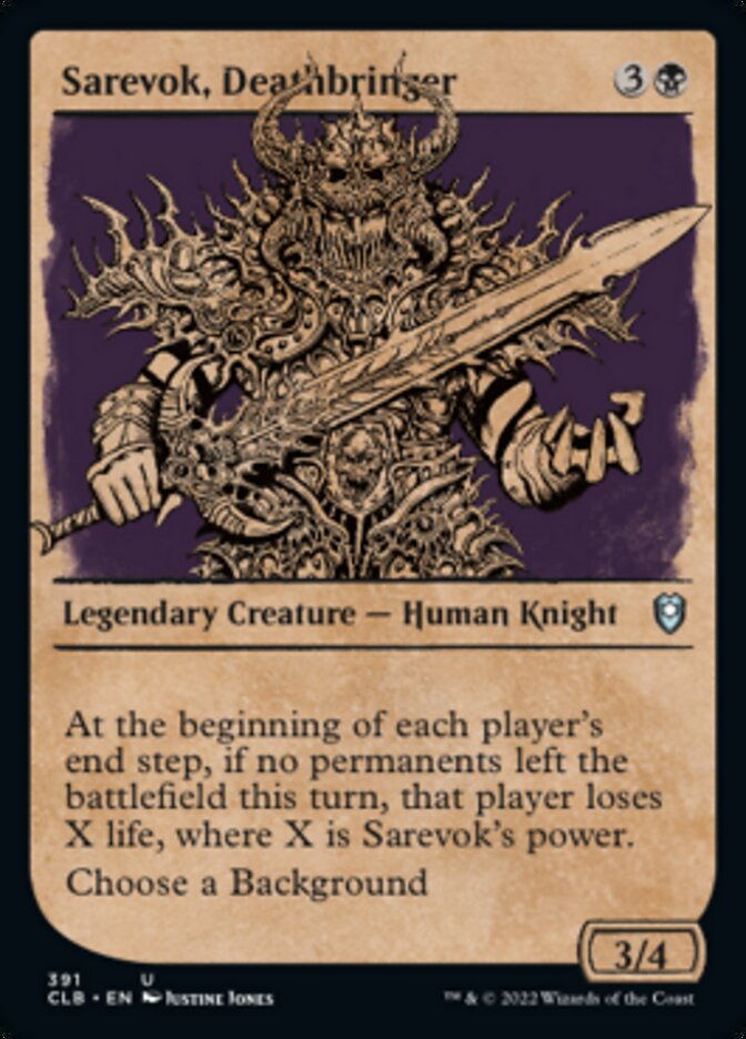 Sarevok, Deathbringer (Showcase) [Commander Legends: Battle for Baldur's Gate] | Game Master's Emporium (The New GME)